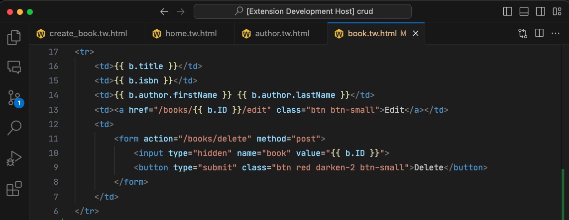 Textwire VSCode extension screenshot